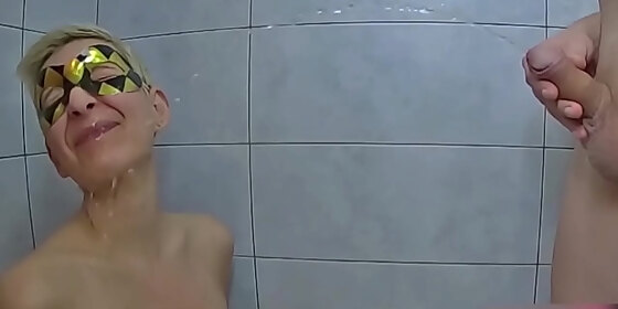 blowjob with cute blonde