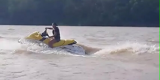 tigress vip doing jet ski maneuvers