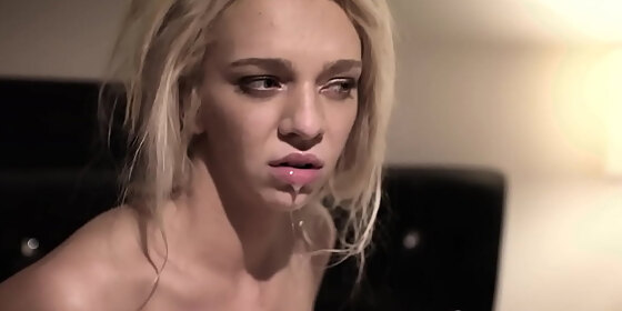petite teen gets deepthroated by her stepdad