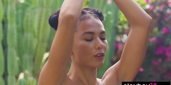 milf yoga trainer daniella smith and hot teen showing some carnal practices