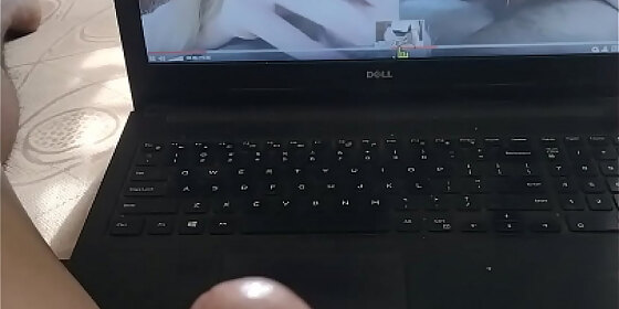 my girlfriend sees me watching porn and masturbates