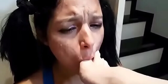 long toenail foot gag and worship