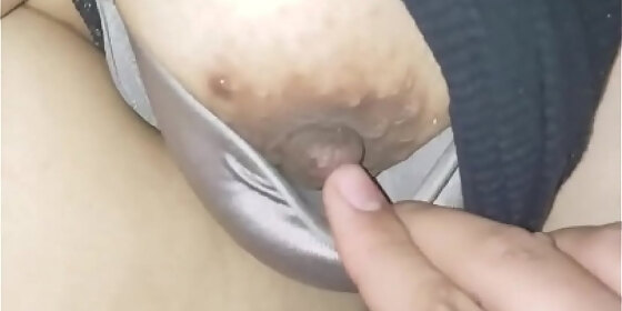 playing with my s bitch s tits