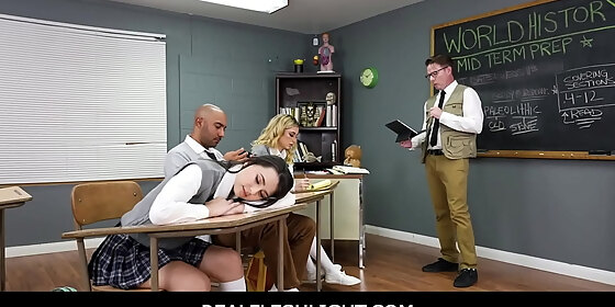 realfleshlight teen student day dreams about being freeused in class