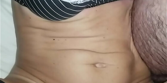 whore wife takes huge dick while gagging on cock