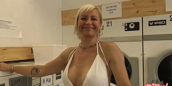 naughty cougar kim takes care of two cocks part 1