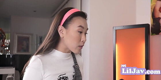 teaching my asian stepsister how to fuck her boyfriend