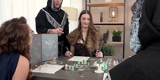 brunette freeused anally during dungeons and dragons session